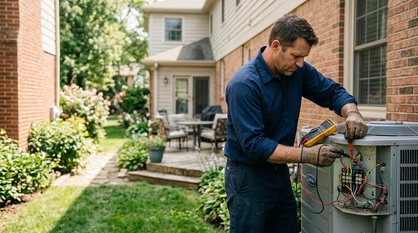 HVAC technician working near Robbinsville, NJ